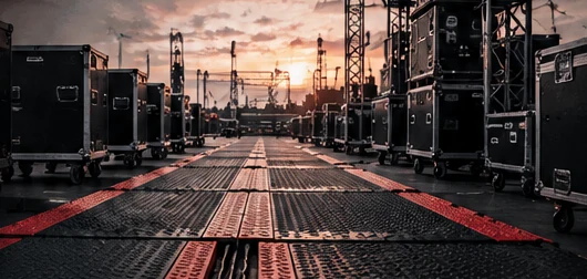 Illustrative live-event production site